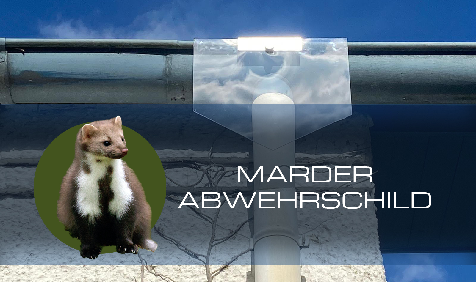 APOMOONS Marderschreck, 100cm Marderabwehr Fallrohrschutz